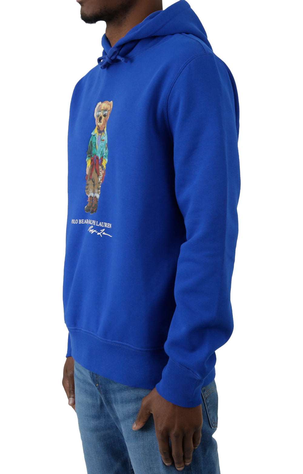 Expedition Polo Bear Fleece Pullover Hoodie - Sapphire Star