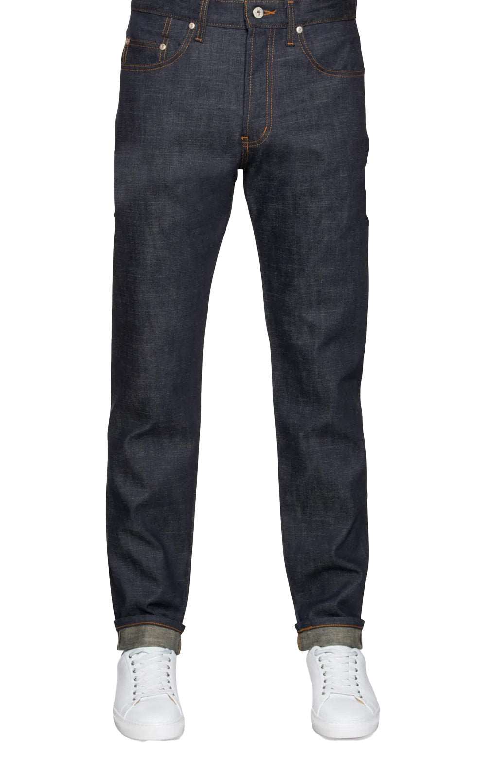 (101216506) Easy Guy Perfect Blue Slub Stretch Selvedge Jeans