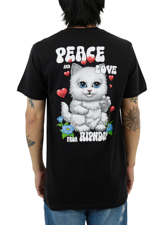 Peace Love Ripndip T-Shirt - Black