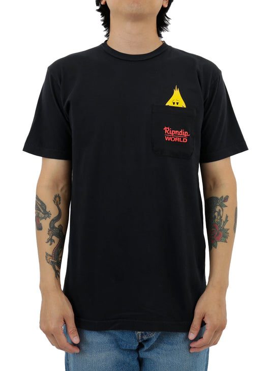 F U Flameboy Pocket T-Shirt - Black