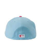 Los Dodgers Neon Splash 5950 Fitted Cap - Light Blue & Pink