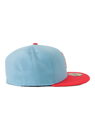 Los Dodgers 2T Color Pack 5950 Fitted Cap - light blue / neon pink