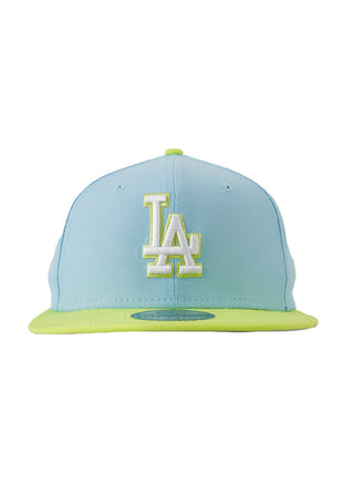 LA Dodgers Color Pack 5950 Fitted Cap - Cyber Green/Blue (60321603)