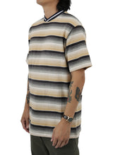 Butter Striped Cotton Tee - Black/Wheat