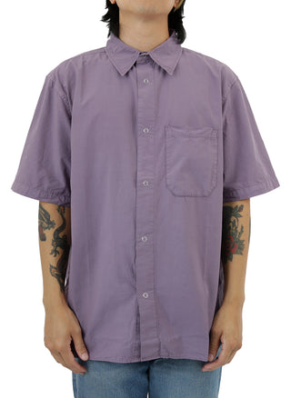 Oversized Poplin Shirt - Washed Purple