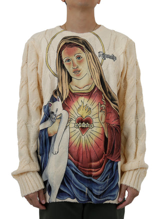 Mother Mary Cable Knit Sweater