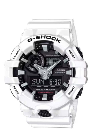 GA700-7A Analog Digital Watch - White