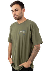 Grade T-Shirt - Olive/Navy