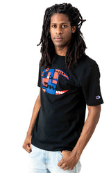 Heritage "C" Patchwork T-Shirt - Black