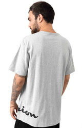 Heritage Wrap Around Script T-Shirt - Oxford Grey