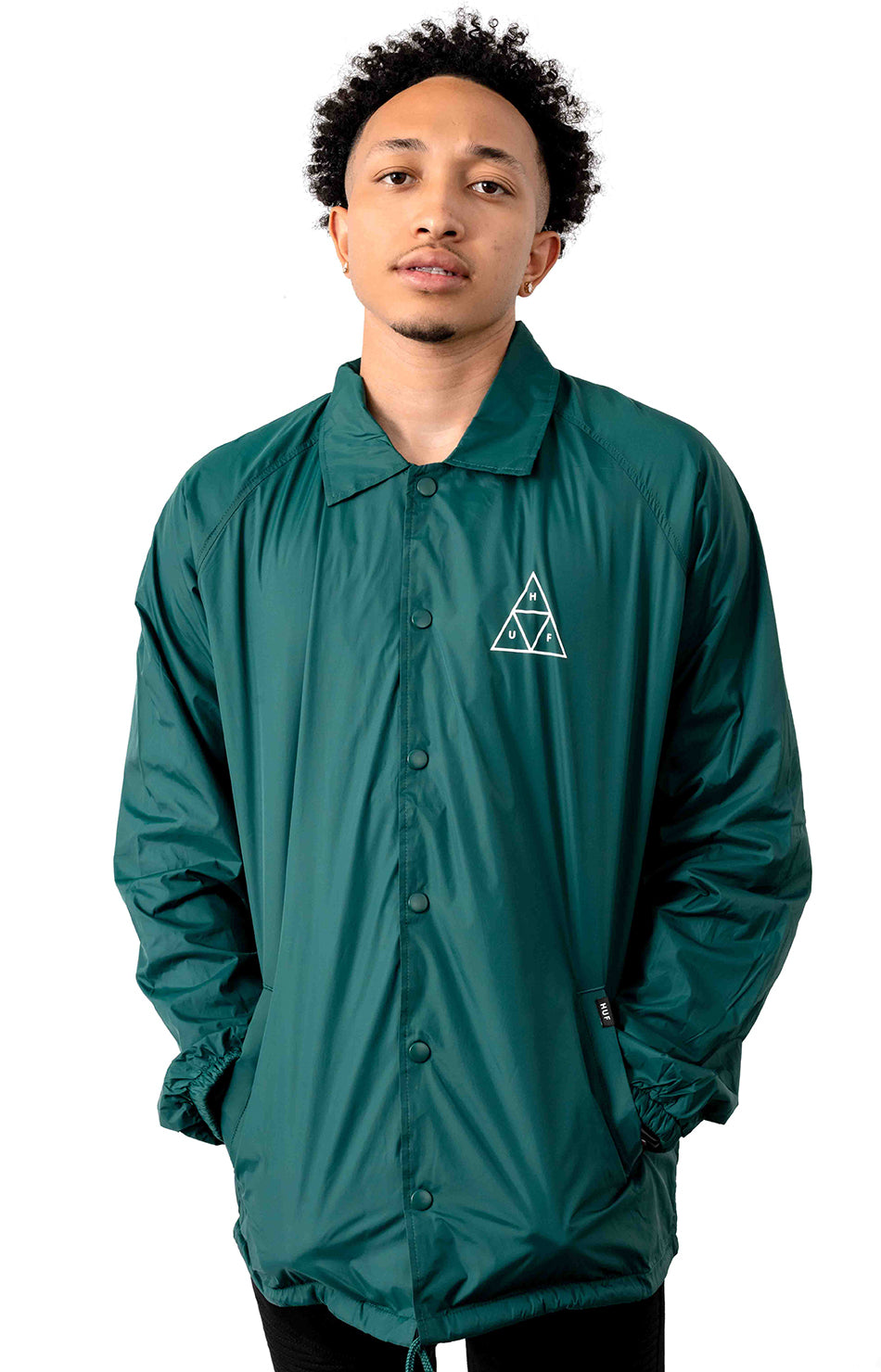 Essentials TT Coaches Jacket - Botanical Green