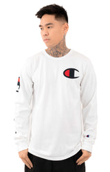 Heritage Large C Long Sleeve Shirt - White