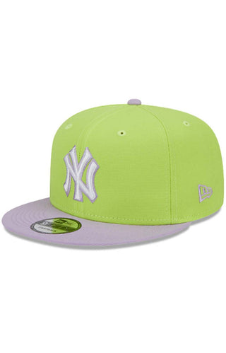 NY Yankees Color Pack 5950 Fitted Cap - Neon Green/Lavender