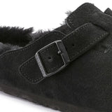 Boston Shearling | Suede Leather Black