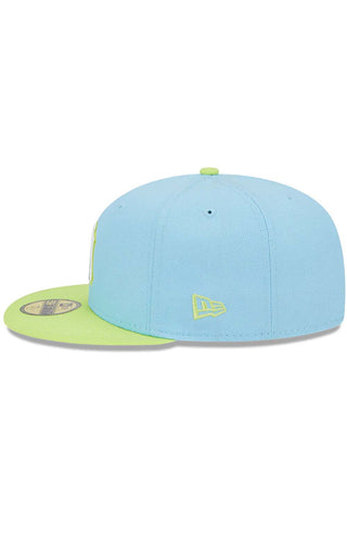 NY Yankees Color Pack 5950 Fitted Cap - Powder Blue/Cyber Green