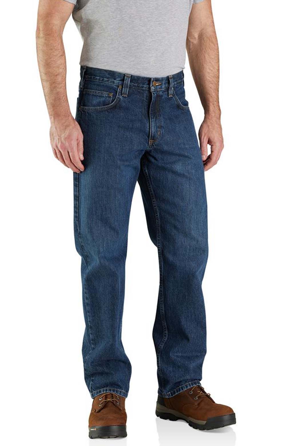 (105119) Relaxed Fit 5-Pocket Jean - Bay
