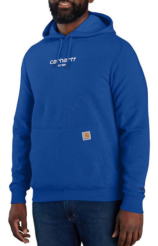 (105569) Force Relaxed Fit Lightweight Logo Graphic Sweatshirt - Glass Blue