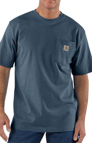 (K87) Workwear Pocket T-Shirt - Bluestone