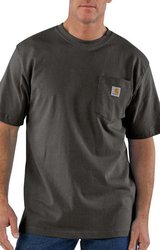 (K87) Workwear Pocket T-Shirt - Peat