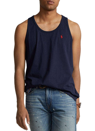Jersey Tank Top - Navy/Red