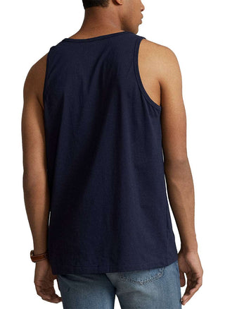 Jersey Tank Top - Navy/Red