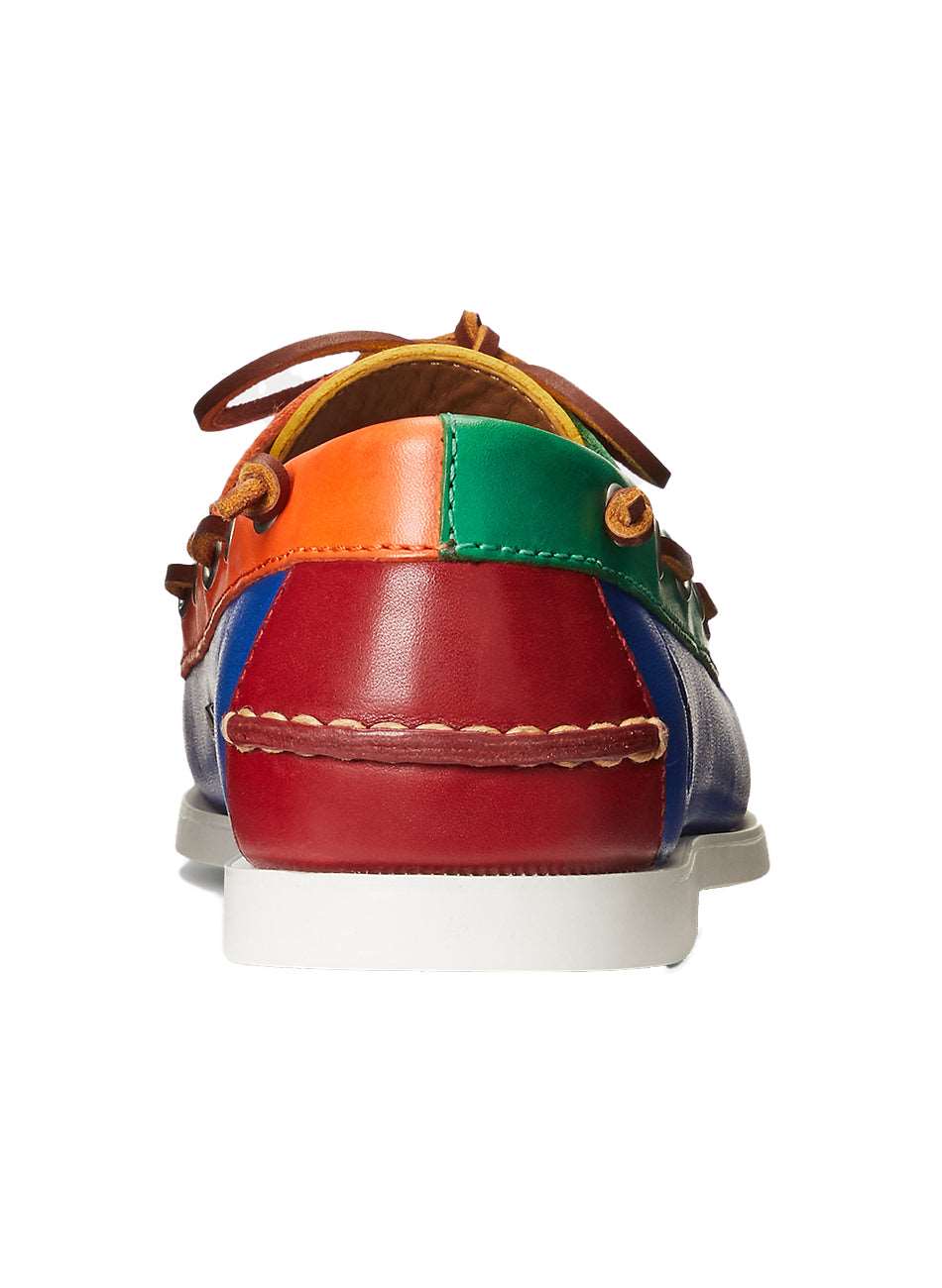 Merton Color-Blocked Leather Boat Shoes - Colorblock
