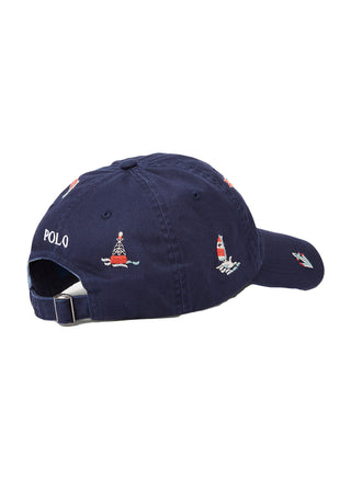 Embroidered Twill Cap - Navy