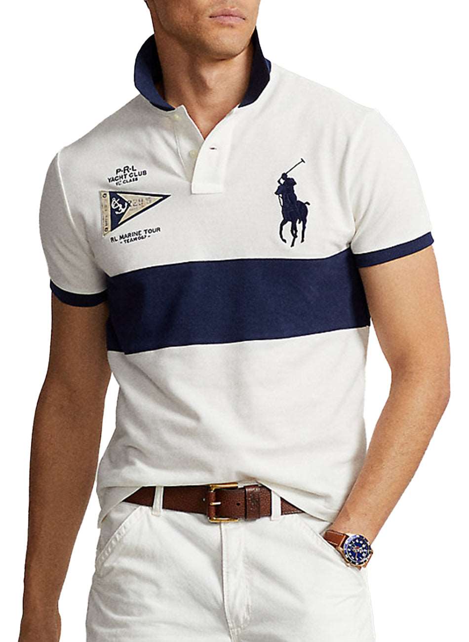 Classic-Fit Big Pony Mesh Short-Sleeve Polo Shirt - White