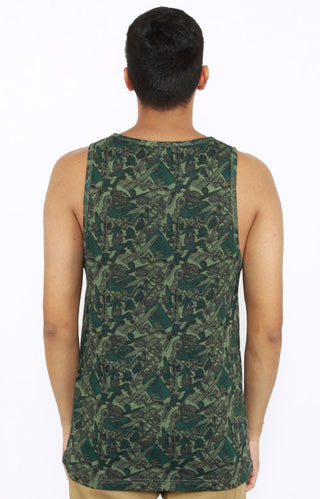 Smokers Only Pocket Tank Top - Green