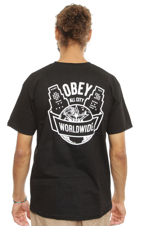 All City Worldwide T-Shirt - Black