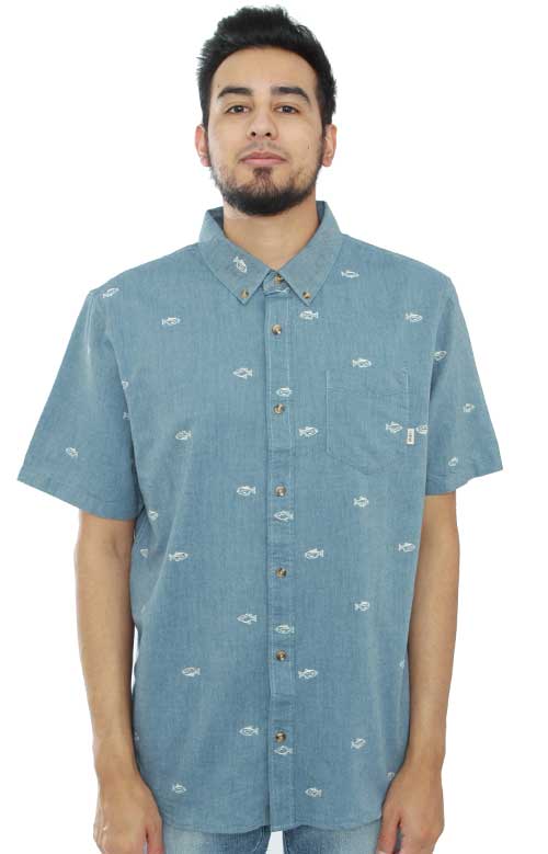 Houser Button-Up Shirt - Dress Blue Washed