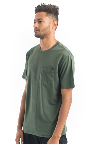 Basic Pocket T-Shirt - Chive