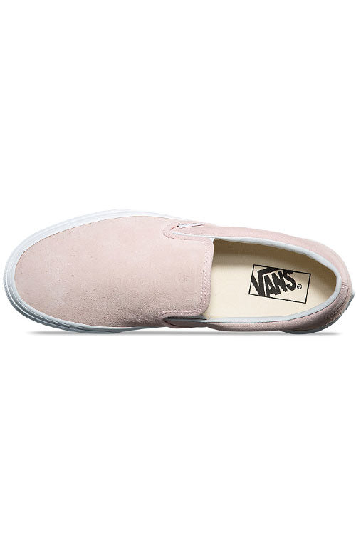 Vans suede slip sale on sepia rose