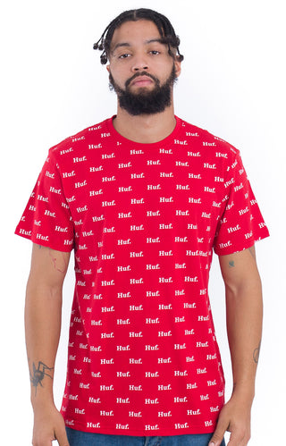 Domestic All Over Print T-Shirt - Red