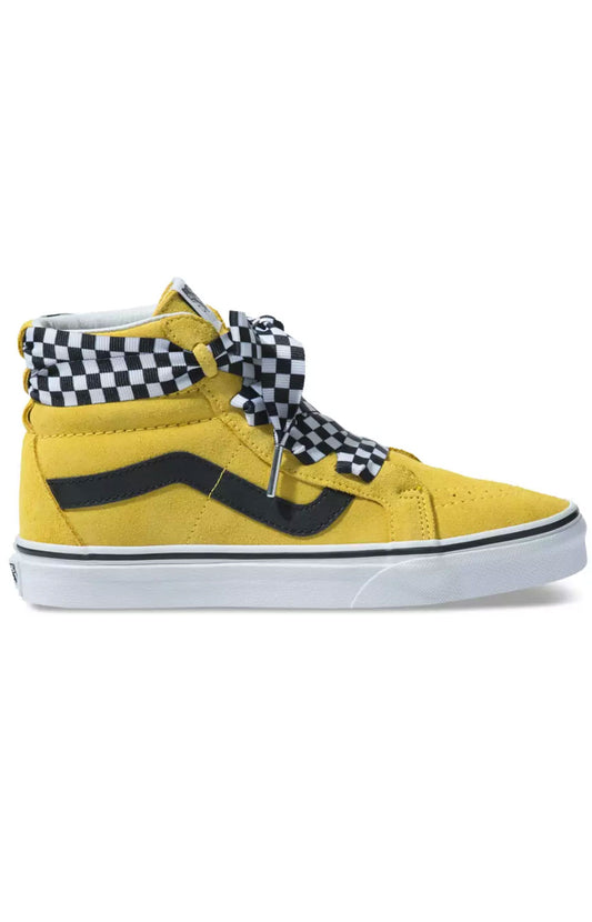 (TKLVL4) Check Wrap Sk8-Hi Alt Lace Shoe - Yellow