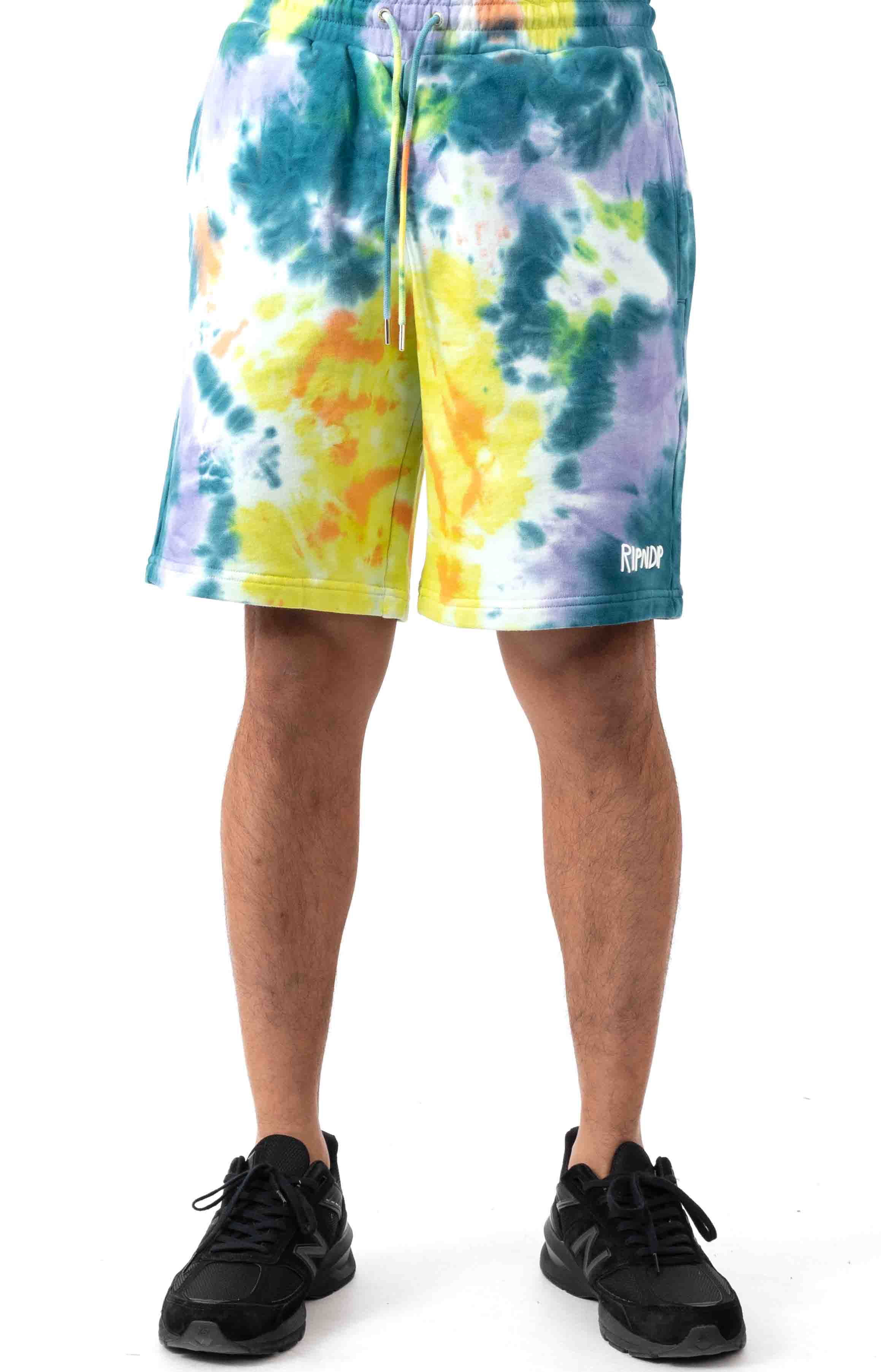 Peek A Nerm Tie-Dye Shorts - Multi