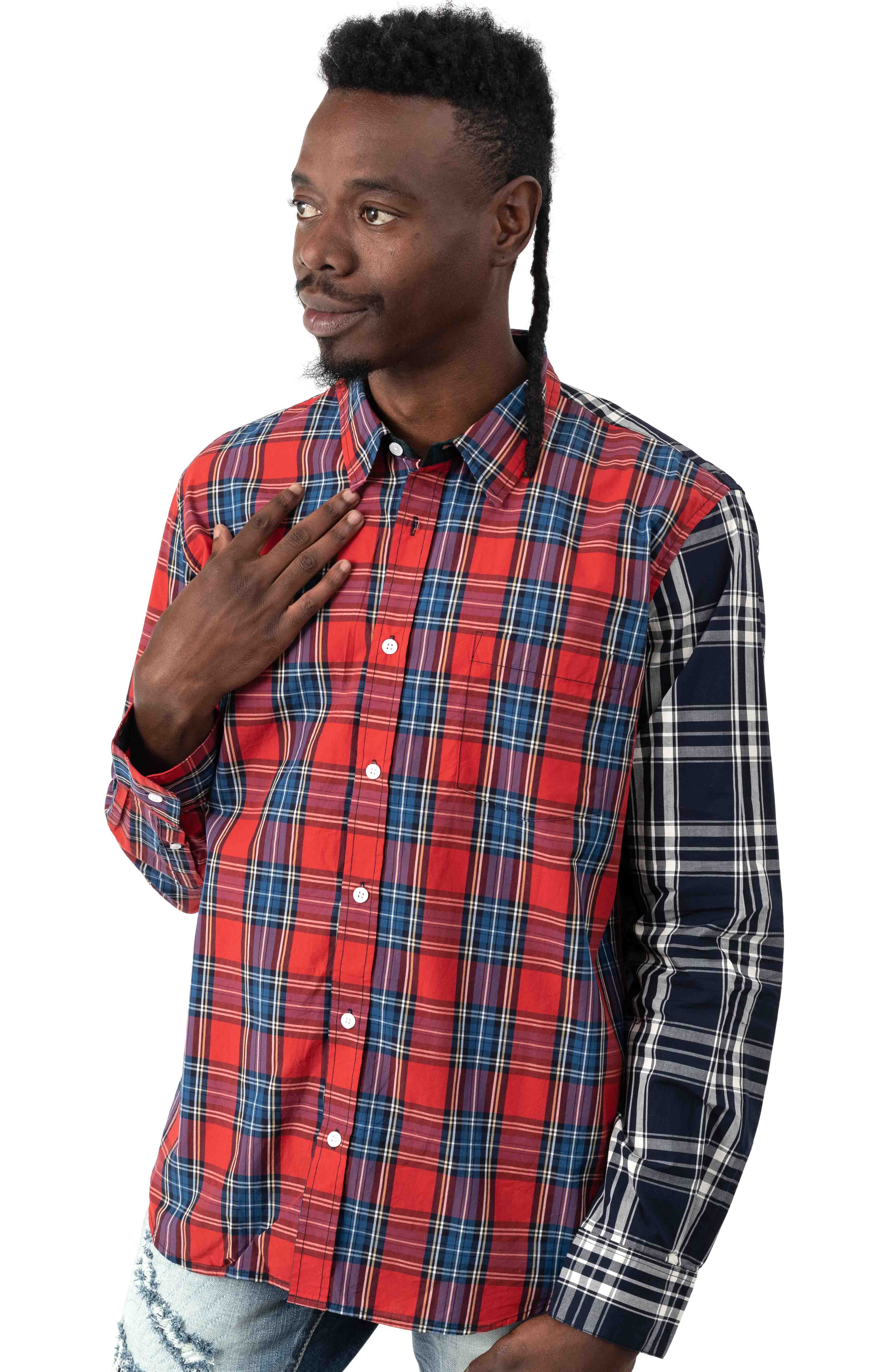 Stussy MixedPlaid Shirt 16AW-