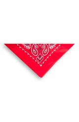 (4142) Trainmen Paisley Bandana - Red/White