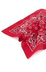 (4142) Trainmen Paisley Bandana - Red/White