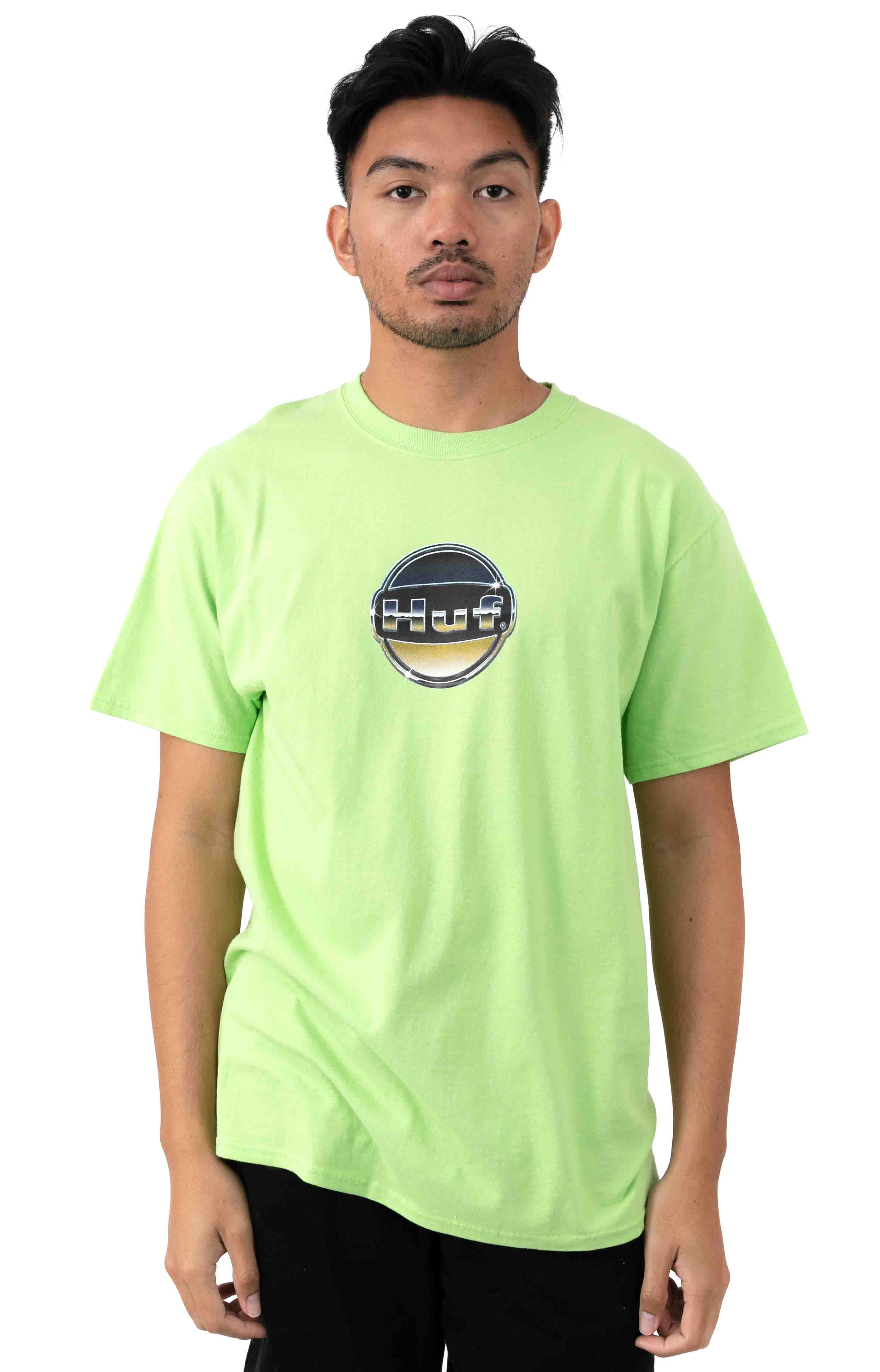 Chrome Logo T-Shirt - Huf Green