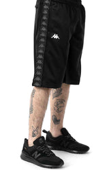 Kappa 222 Banda Treadwellz Men's Shorts - Classic Black/White Design