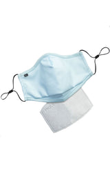 Kids Anti Bacterial Knit Face Mask - Sky Blue