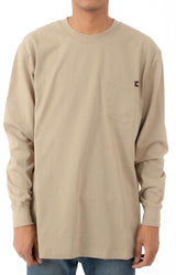 (WL450DS) Long Sleeve Heavyweight Crew Neck Shirt - Desert Sand