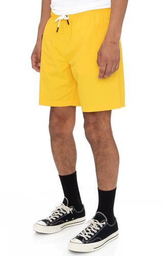 Authentic Pop Emay Shorts - Dark Yellow/White