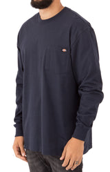 (WL450DN) Long Sleeve Heavyweight Crew Neck Shirt - Dark Navy