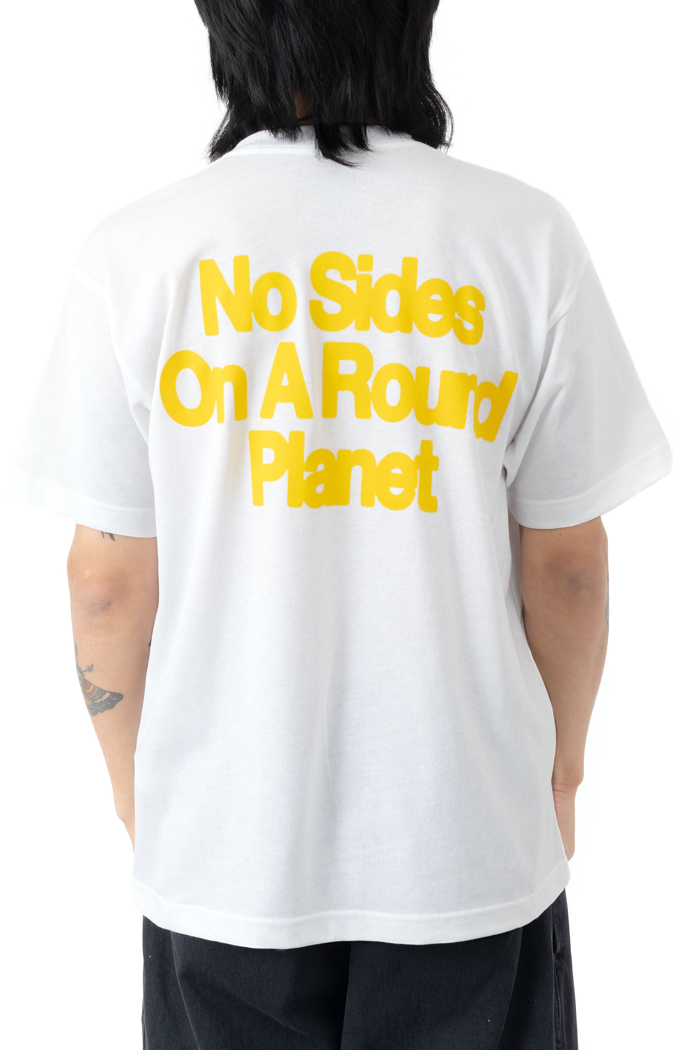 No Sides On A Round Planet 2 T-Shirt - White