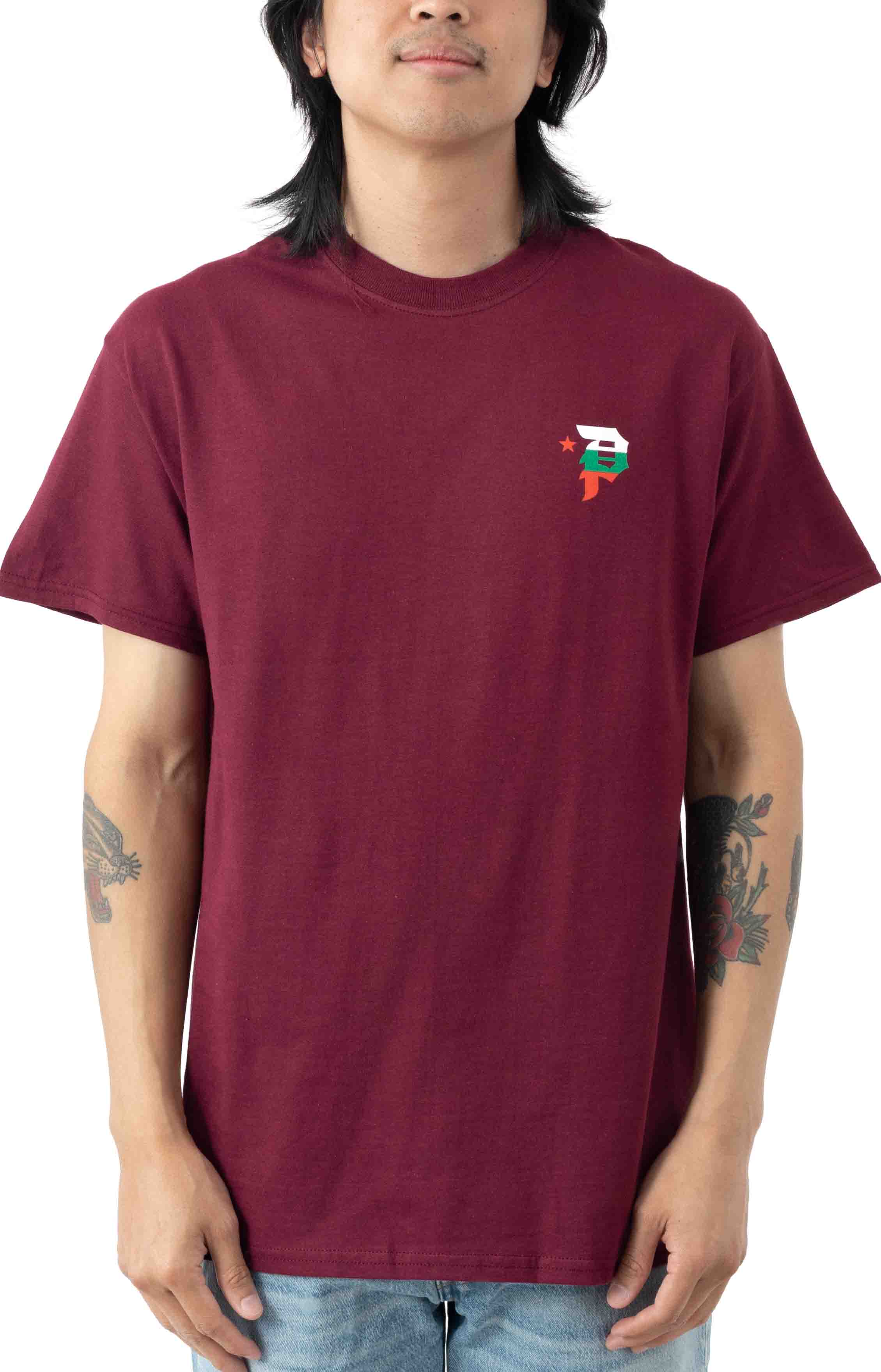Golden State T-Shirt - Burgundy