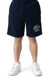 Non-Brushed Fleece Crocodile Summer Shorts - Navy Blue