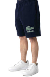 Non-Brushed Fleece Crocodile Summer Shorts - Navy Blue