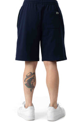 Non-Brushed Fleece Crocodile Summer Shorts - Navy Blue